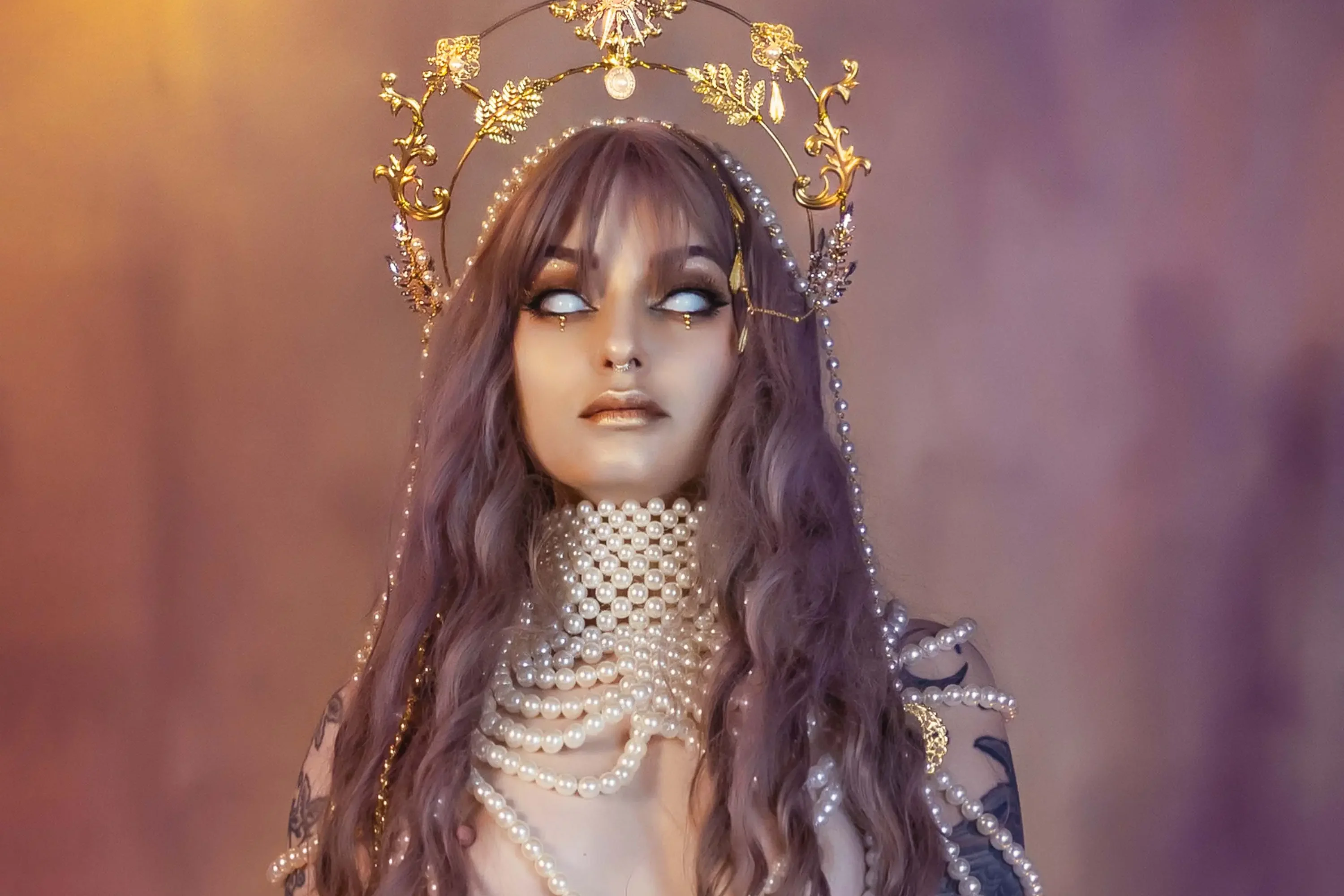 Forbidden Realm Oraclecandles jewels lace dreamy purple-hair gen-the-hobbit genevieve genthehobbit ethereal supernatural  Slide