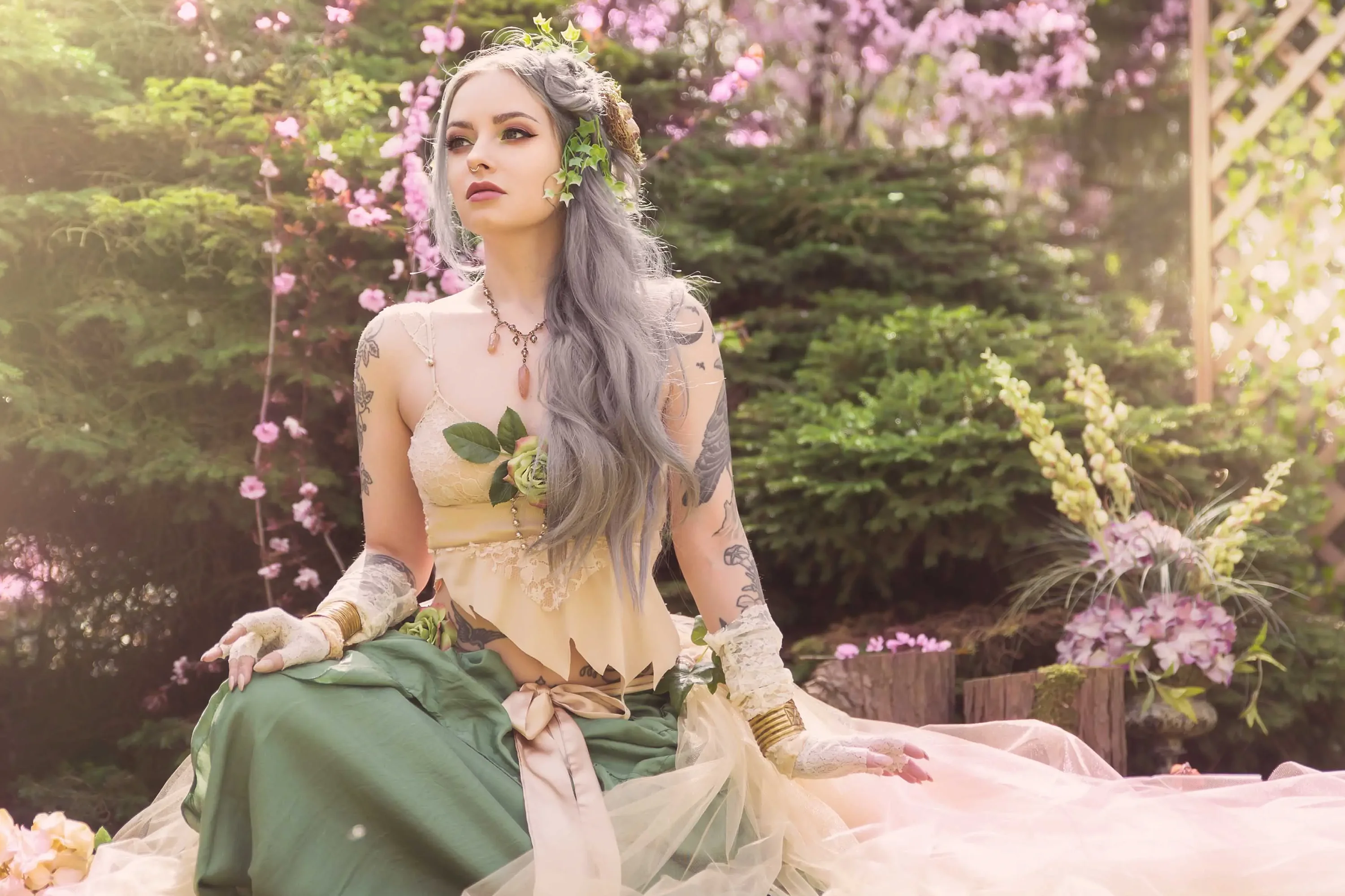 Forbidden Realm Ostaradelicate dreamy whimsical nature outdoor gen-the-hobbit genevieve genthehobbit fantasy renaissance  Slide