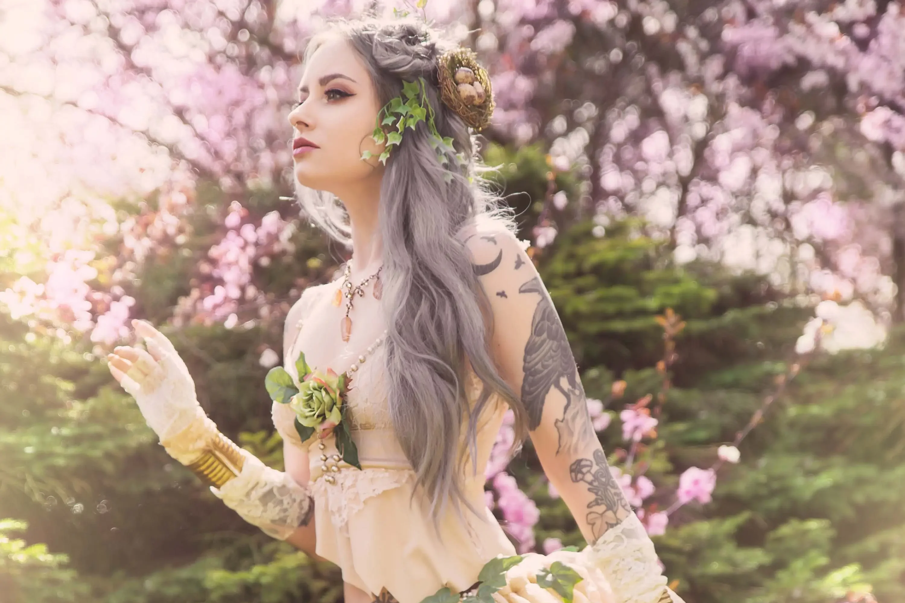 Forbidden Realm Ostaradelicate dreamy whimsical nature outdoor gen-the-hobbit genevieve genthehobbit fantasy renaissance  Slide
