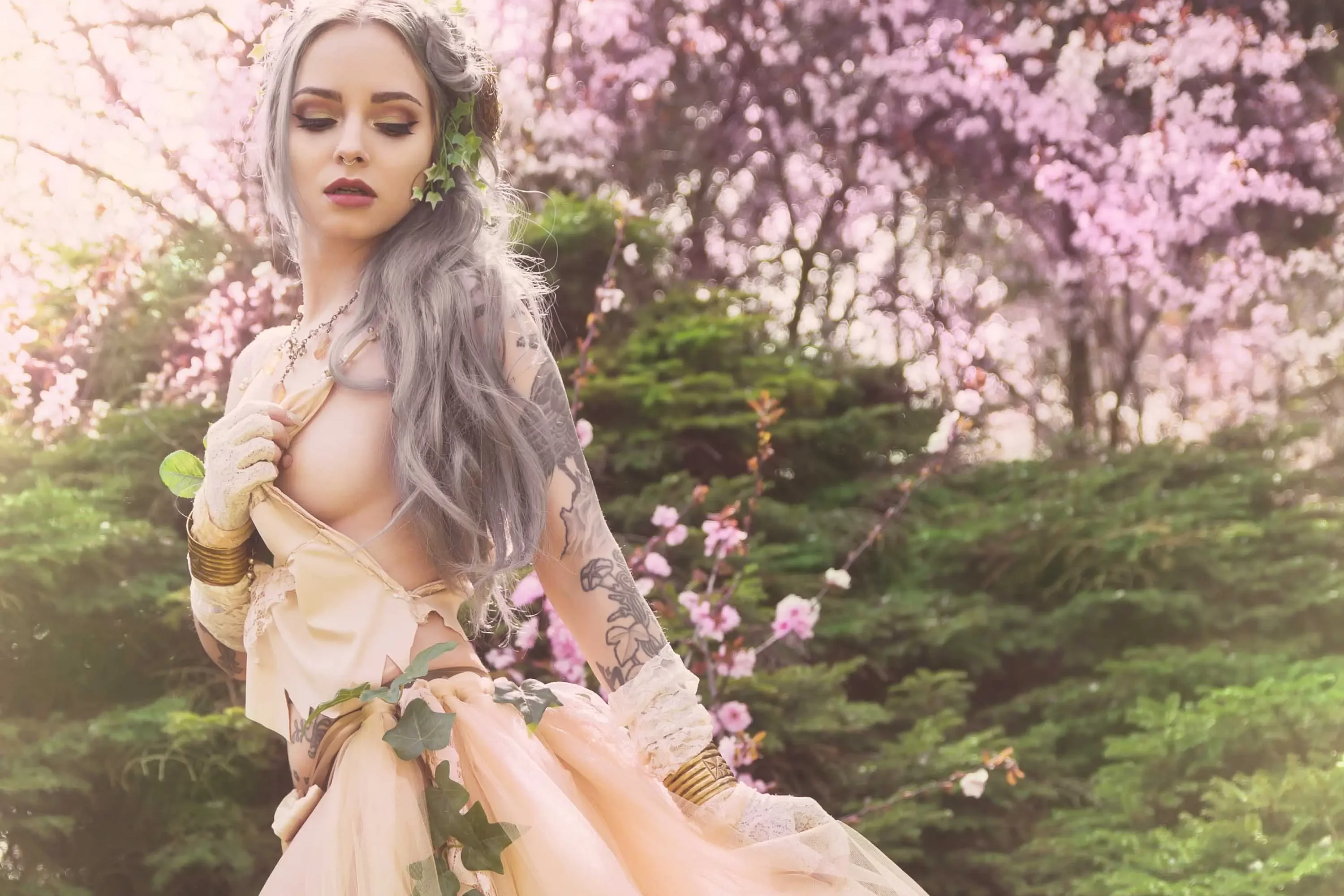 Forbidden Realm Ostaradelicate dreamy whimsical nature outdoor gen-the-hobbit genevieve genthehobbit fantasy renaissance  Slide
