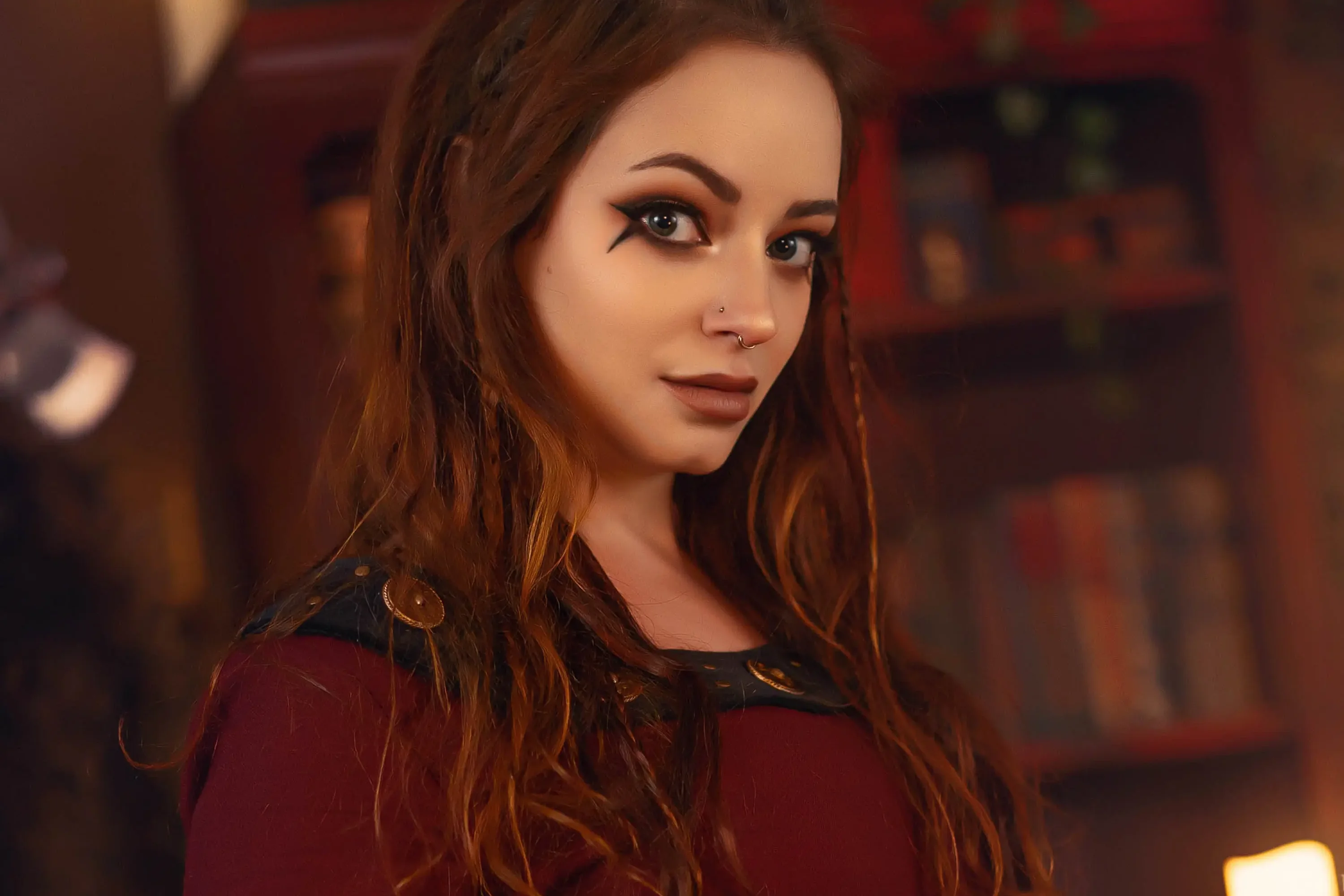 Forbidden Realm Rune Stone Inncandles maiden redhead gen-the-hobbit genevieve genthehobbit fantasy medieval renaissance  Slide