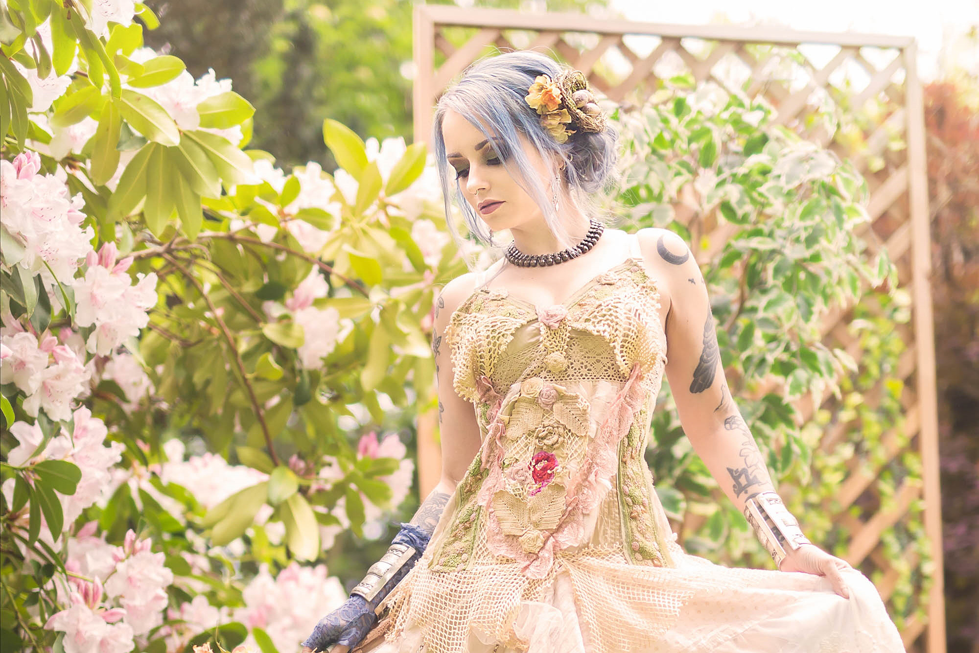 Forbidden Realm Secret Gardenlace sweet silver-hair nature outdoor gen-the-hobbit genevieve genthehobbit feminine shabbychic victorian  Slide