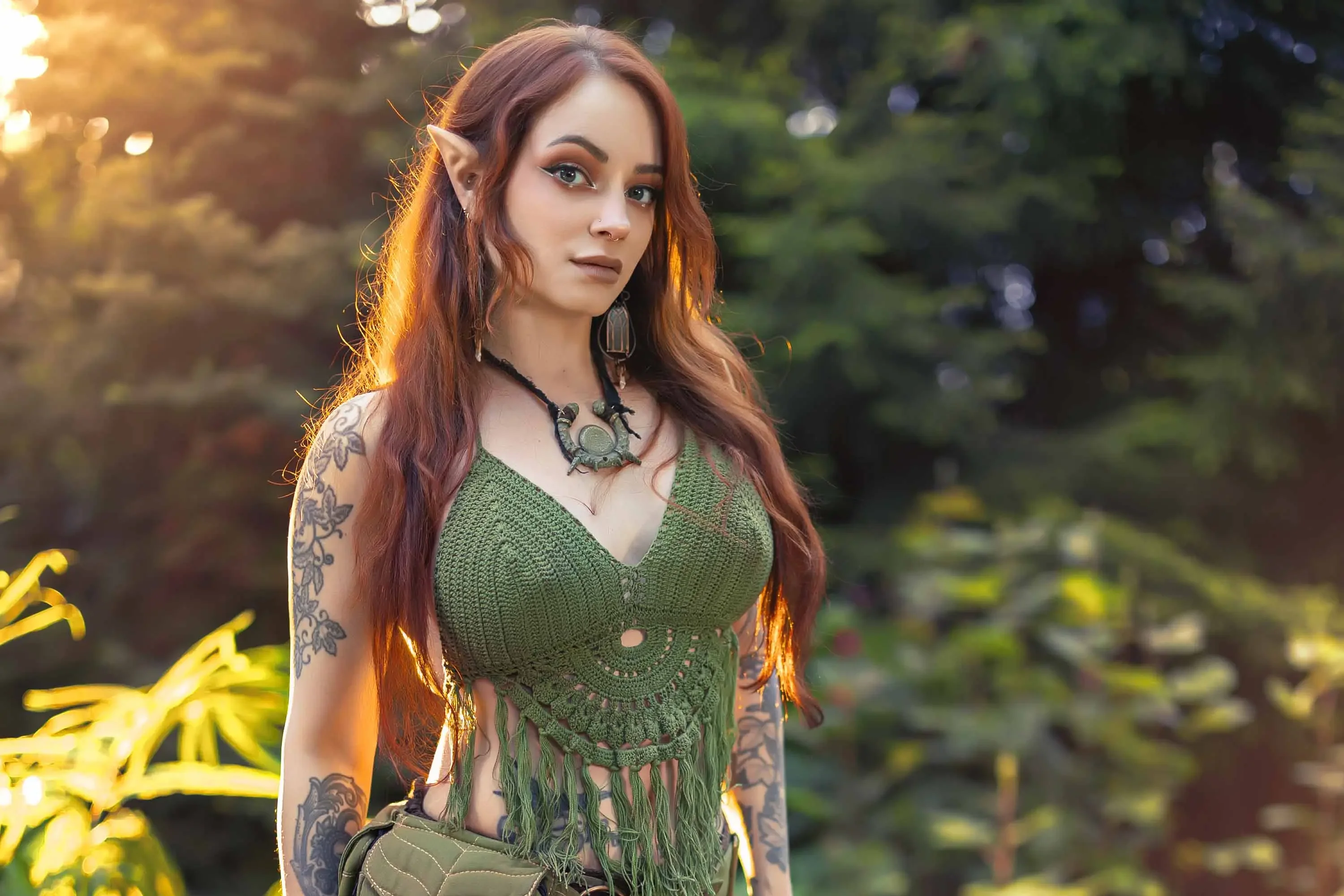 Forbidden Realm Sunbeamboots elf-ears woodelf redhead nature outdoor gen-the-hobbit genevieve genthehobbit boho tribal  Slide