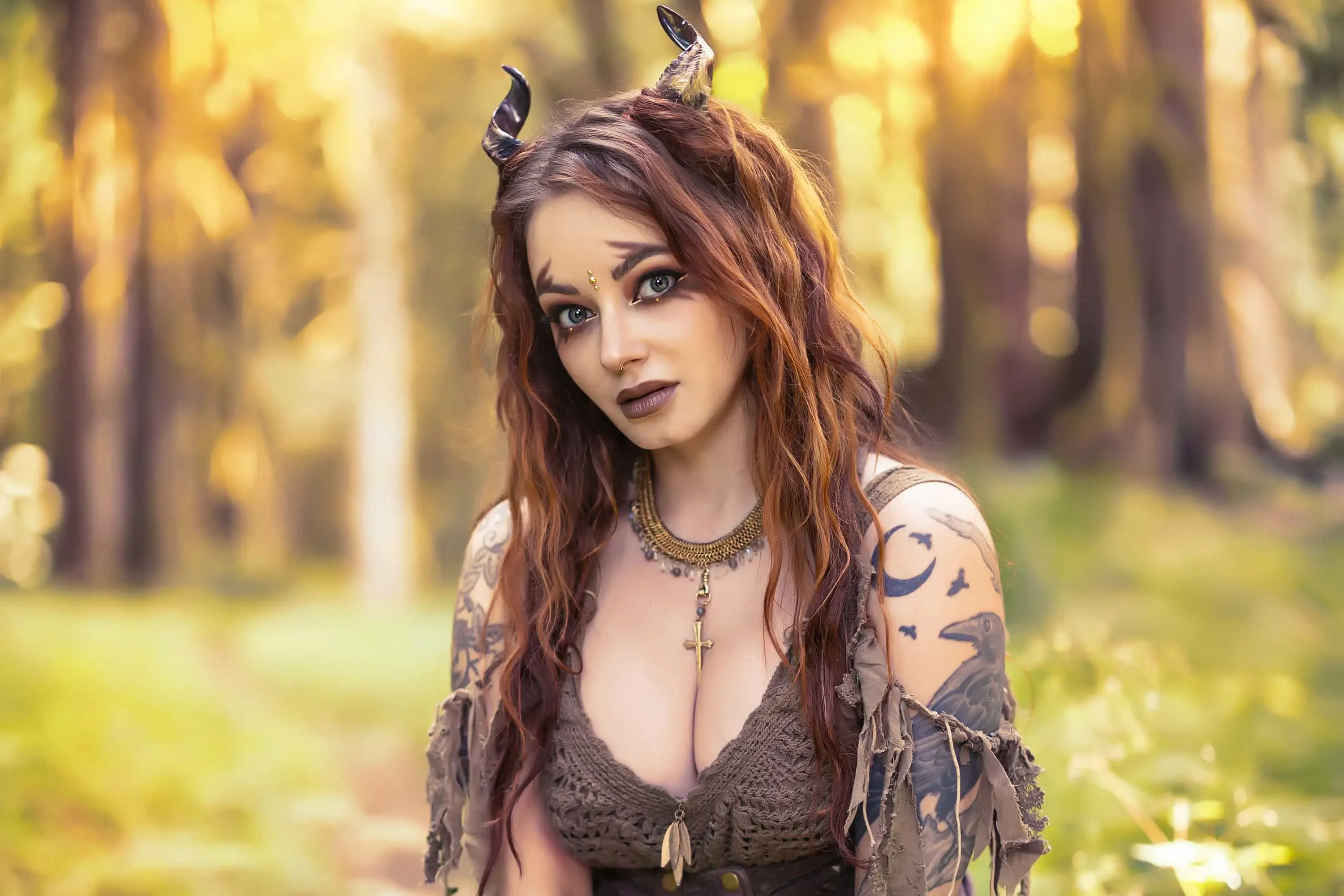 Forbidden Realm The Enchanted Valeboots horns redhead forest nature outdoor gen-the-hobbit genevieve genthehobbit  Slide