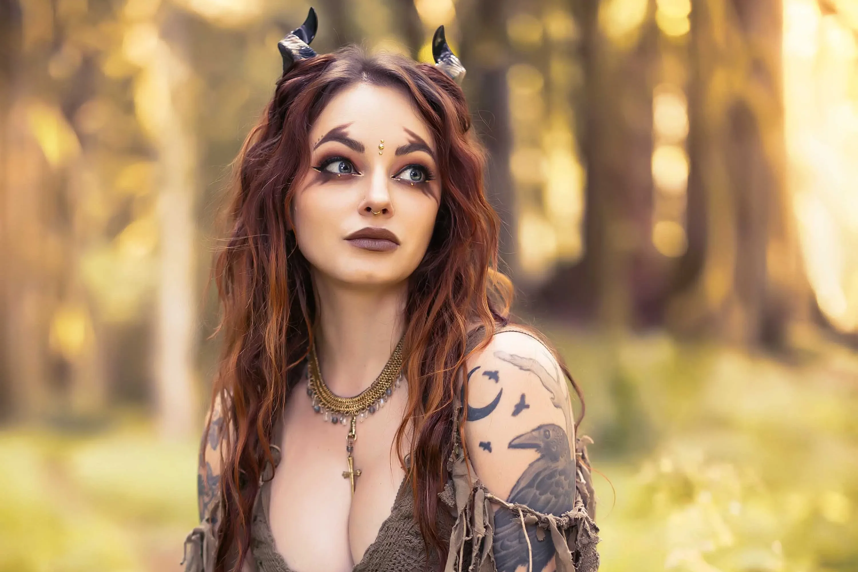 Forbidden Realm The Enchanted Valeboots horns redhead forest nature outdoor gen-the-hobbit genevieve genthehobbit  Slide