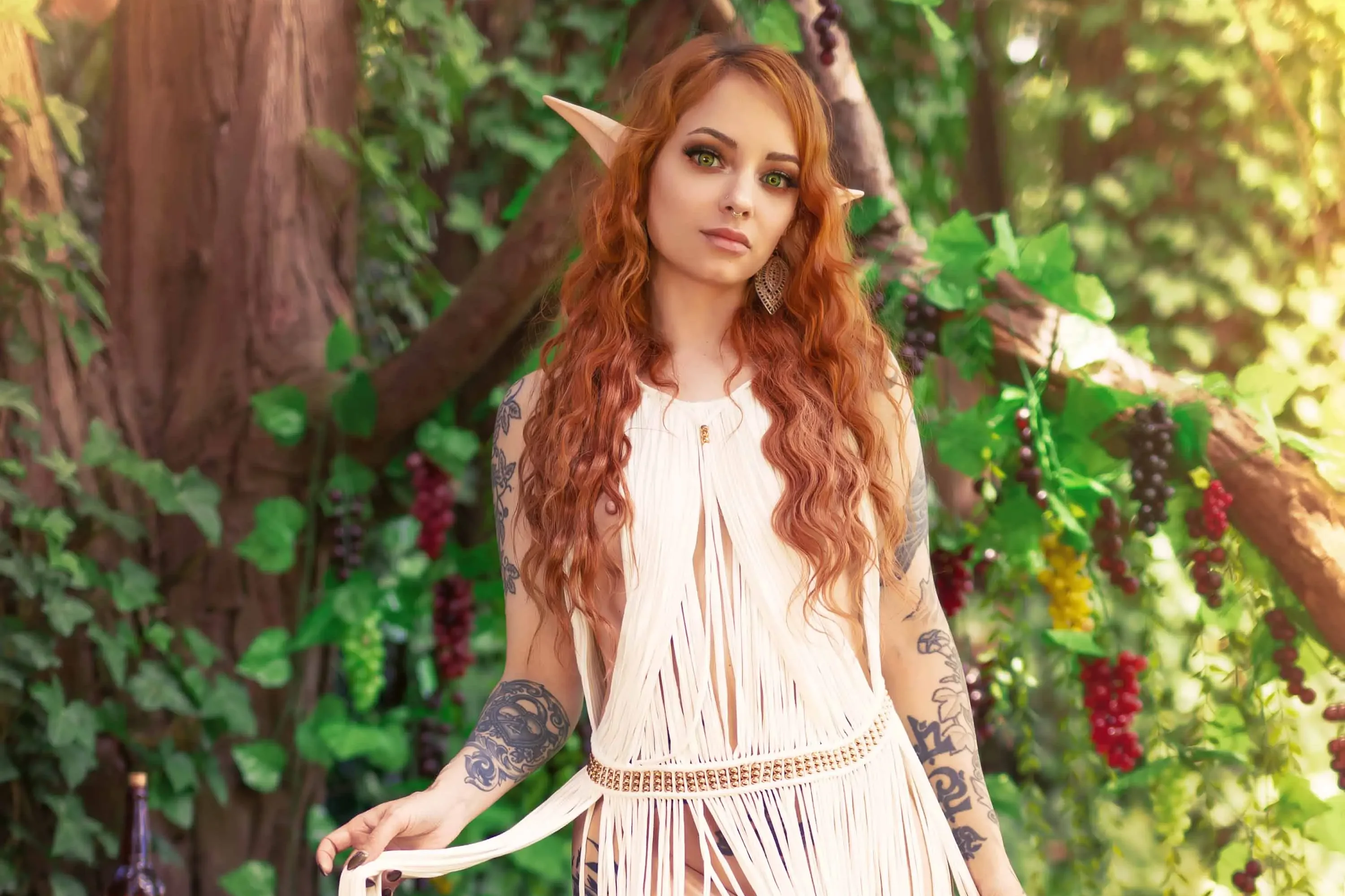 Forbidden Realm The Picnicfood woodelf feet redhead nature outdoor gen-the-hobbit genevieve genthehobbit boho  Slide