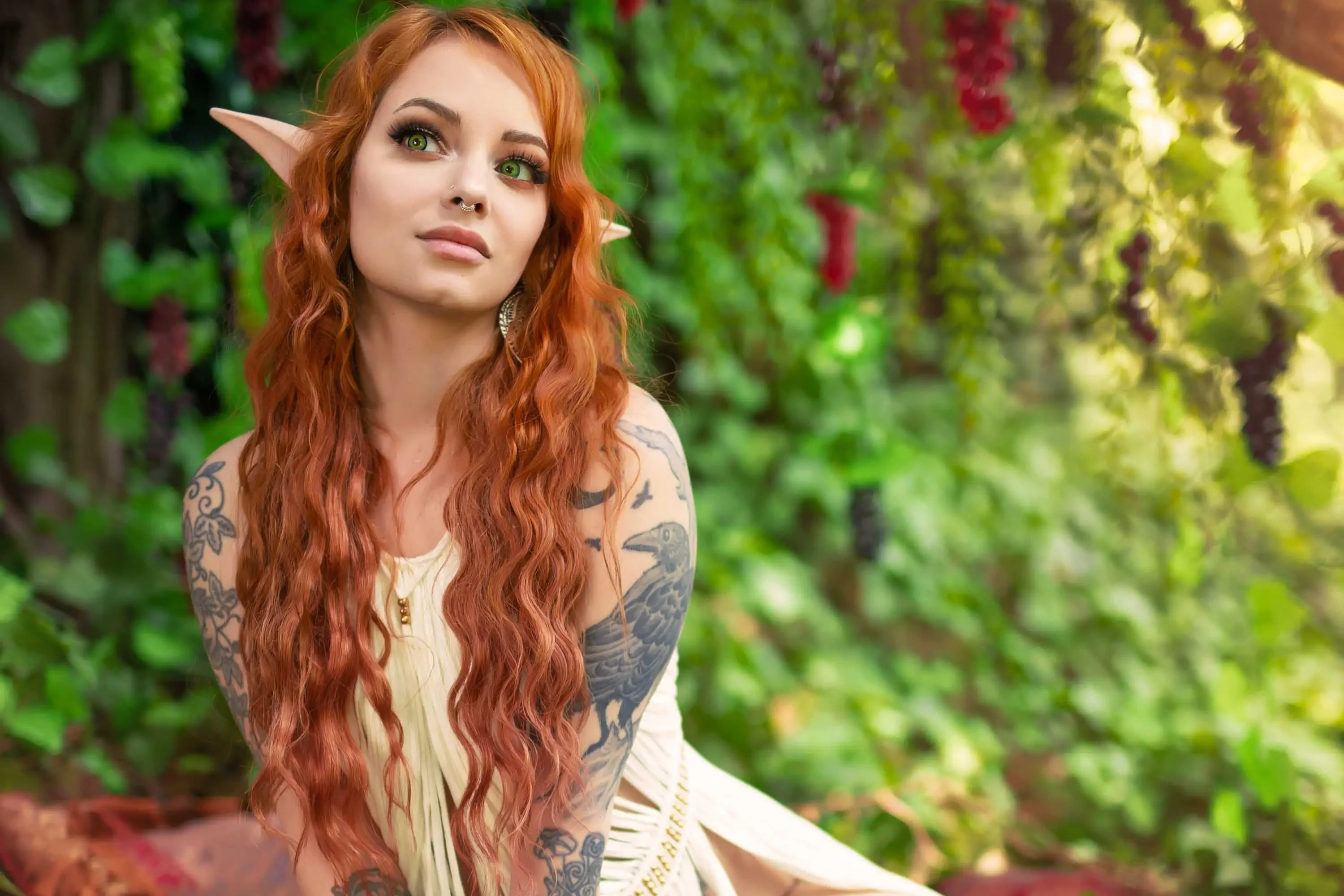 Forbidden Realm The Picnicfood woodelf feet redhead nature outdoor gen-the-hobbit genevieve genthehobbit boho  Slide