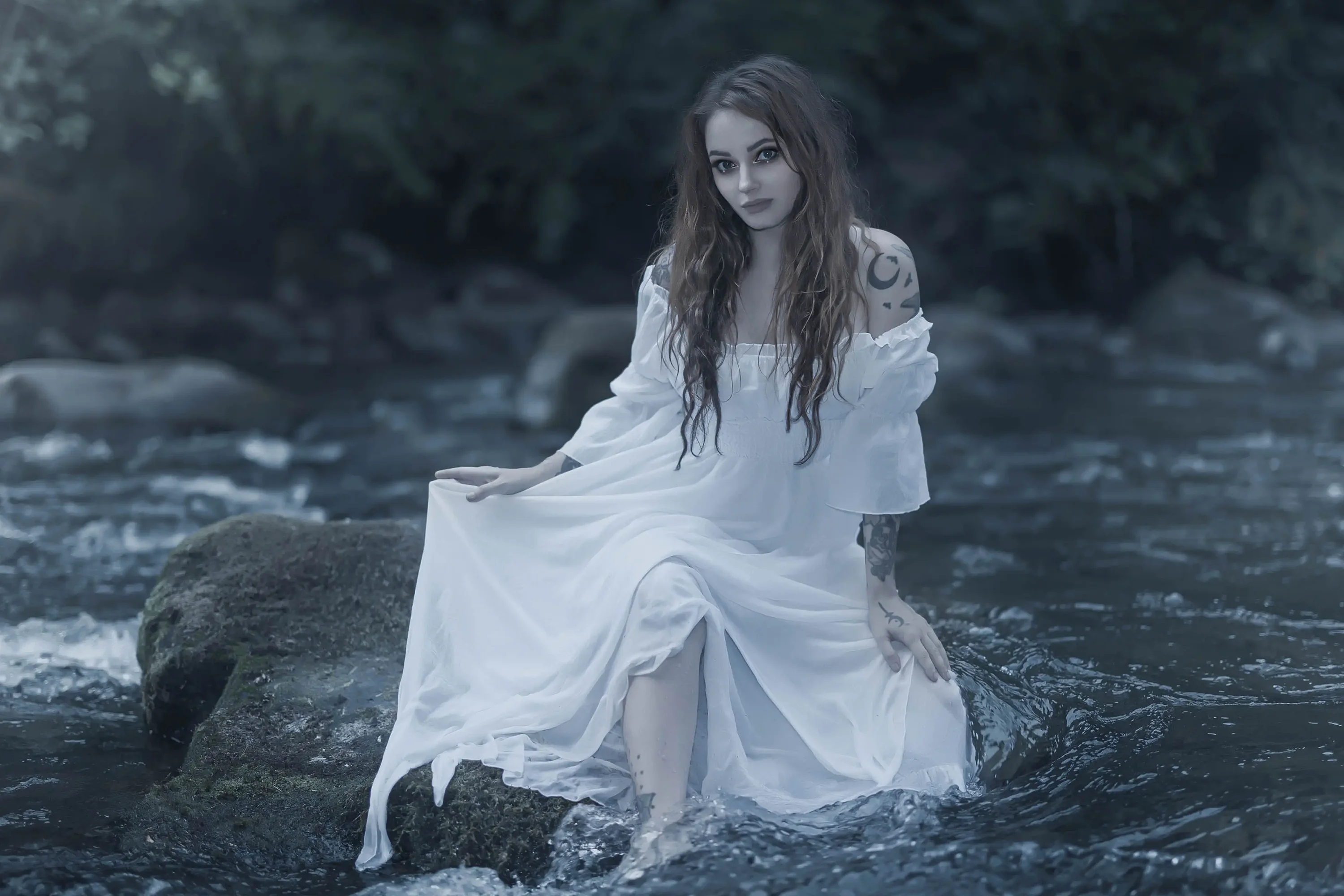Forbidden Realm Water Maidenwater maiden dreamy redhead outdoor gen-the-hobbit genevieve genthehobbit fantasy  Slide
