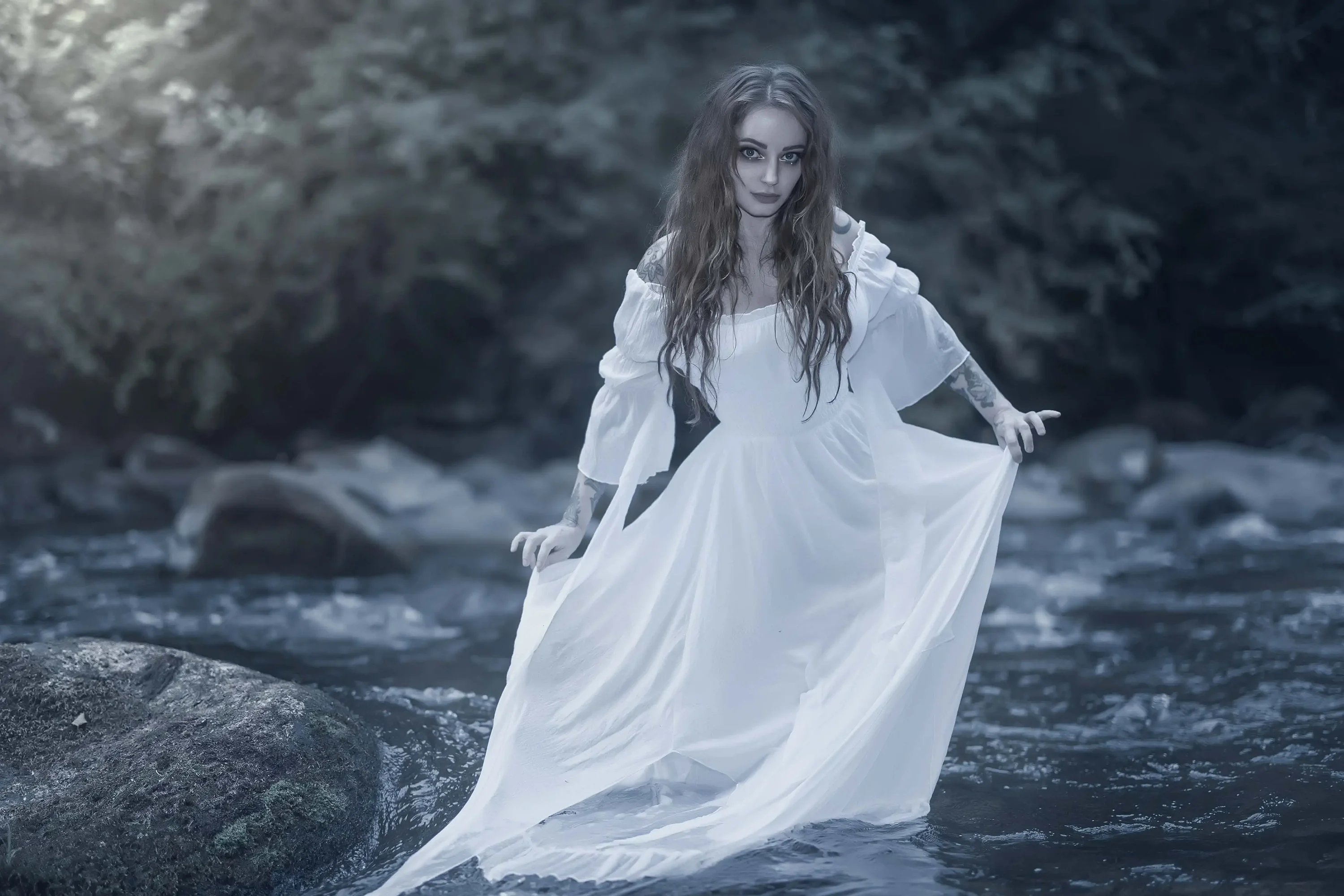 Forbidden Realm Water Maidenwater maiden dreamy redhead outdoor gen-the-hobbit genevieve genthehobbit fantasy  Slide