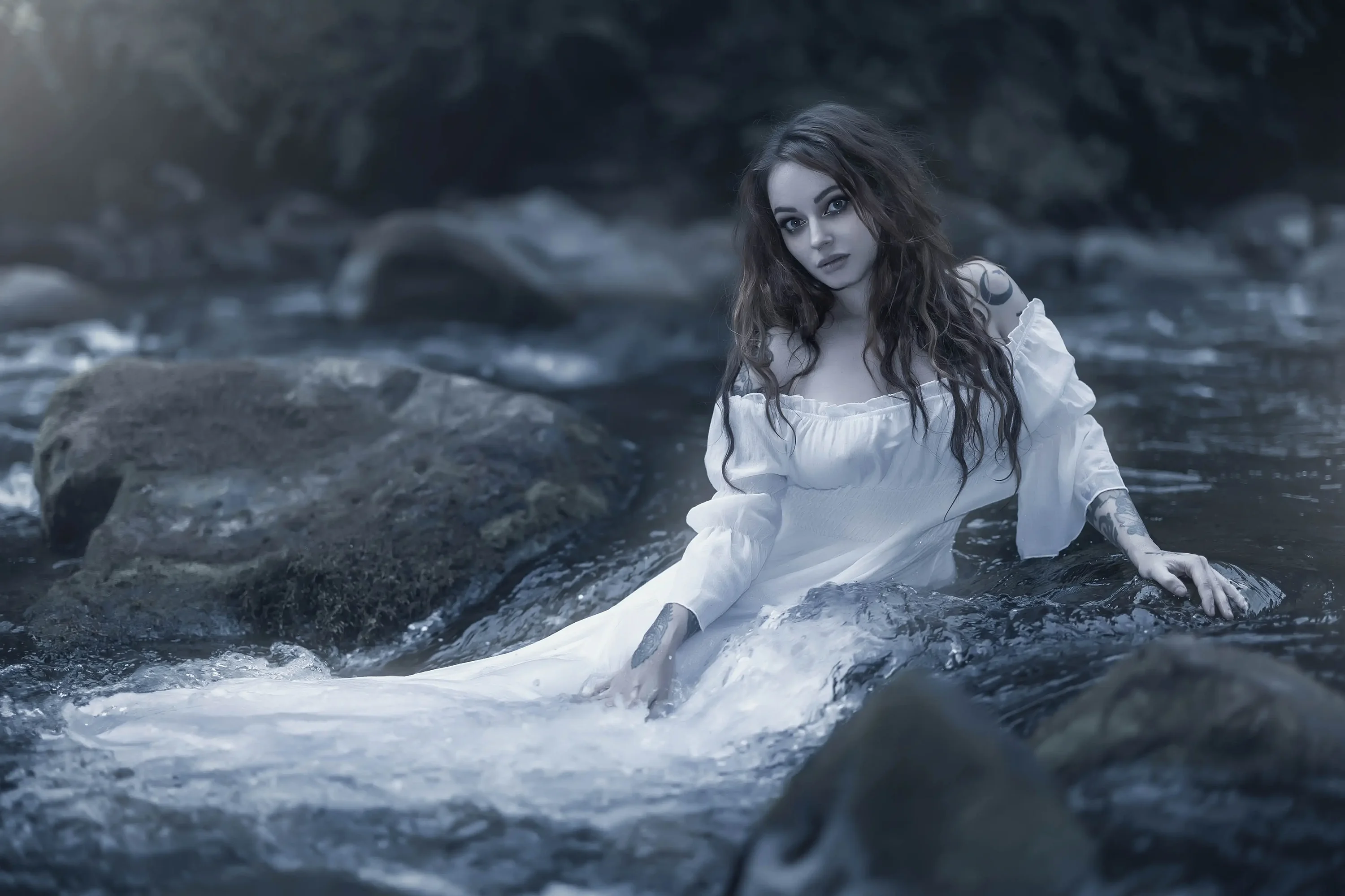 Forbidden Realm Water Maidenwater maiden dreamy redhead outdoor gen-the-hobbit genevieve genthehobbit fantasy  Slide