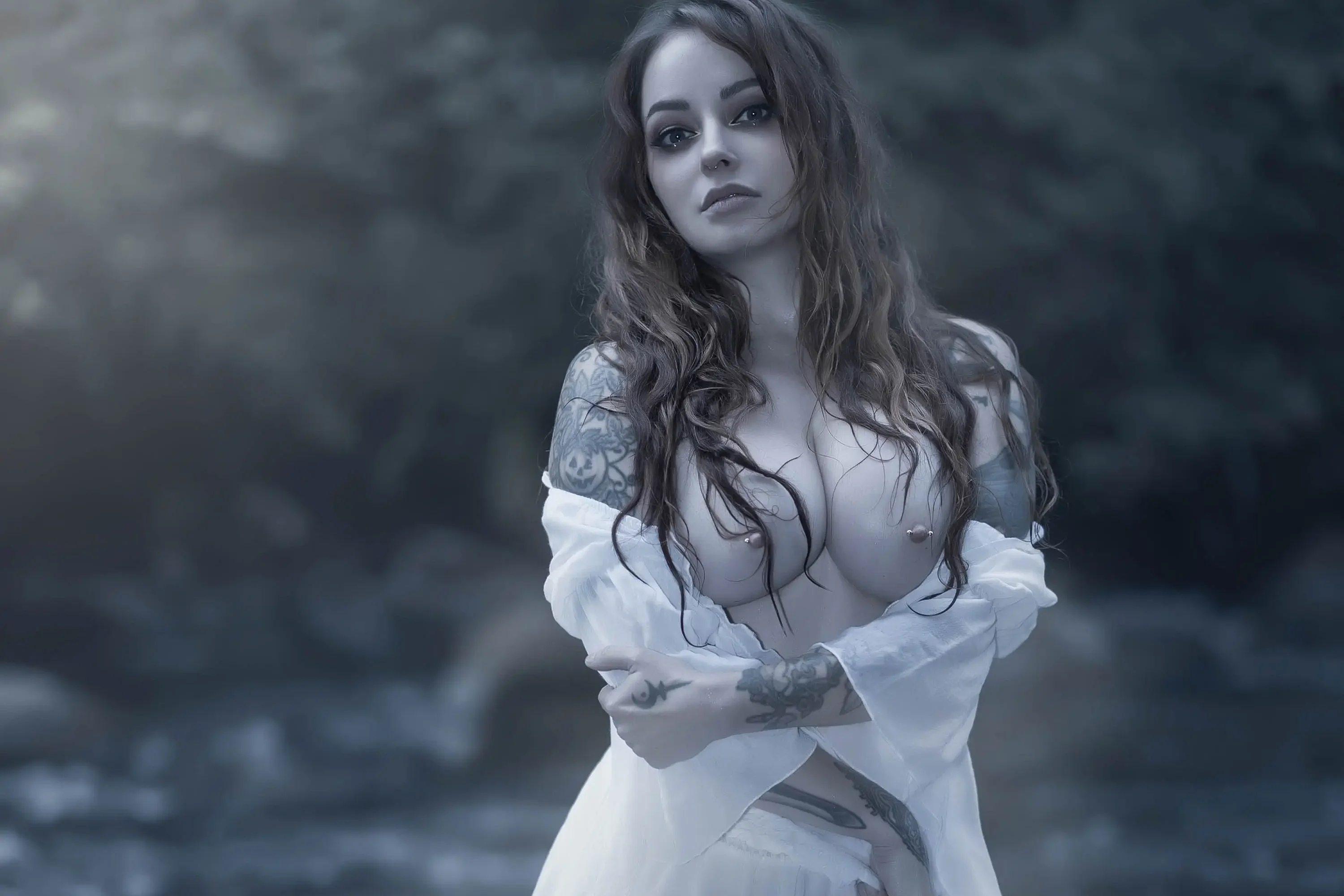 Forbidden Realm Water Maidenwater maiden dreamy redhead outdoor gen-the-hobbit genevieve genthehobbit fantasy  Slide